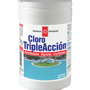 CLORO
  TRIPLE ACCION 1 KG TABLETA QUIMICA UNIVERSAL