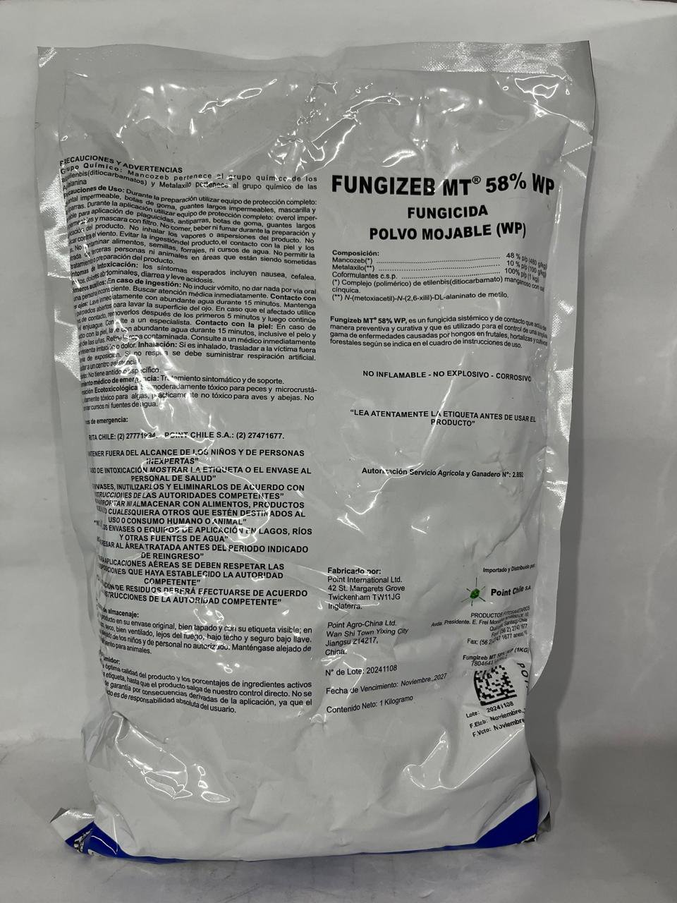FUNGIZEB MT 58% WP 1KG
