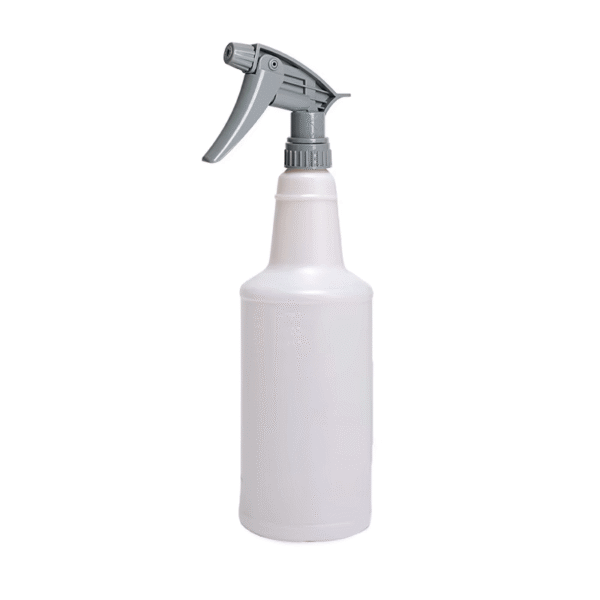 BOTELLA PULVERIZADOR CON GATILLO GRIS 750ML resistente a quimicos alcalinos