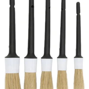 PINCELES DETAILING SUAVE 5 UNIDADES BLANCO NEGRO