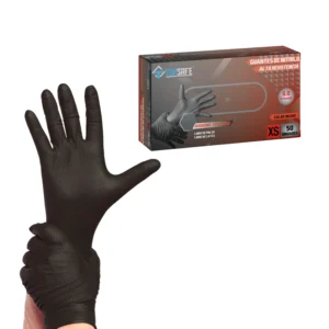 GUANTE NITRILO TEXTURIZADO NEGRO 8,0 GR TOPSAFE