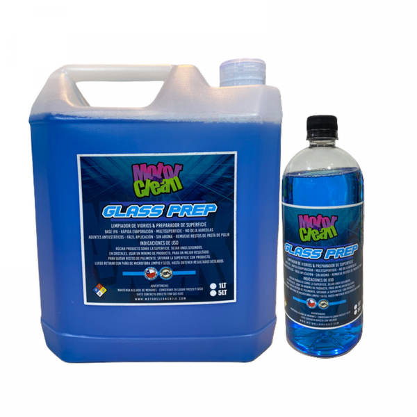 Glass Prep Limpiador de vidrios y preparador de superficies Motorclean